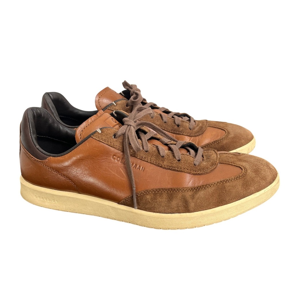 Cole Haan GrandPro Turf Mens Sneakers British Tan Leather Suede C29166 Size 10 M